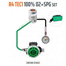 Tecline regulator sæt R4 TEC 1, 100% O2 M26x2, stage set