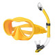 Tecline Frameless SV maske + Snorkel sæt Str M/L - Gul