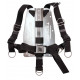 Tecline rustfri Bagplade 3mm med Tecline QR harness 