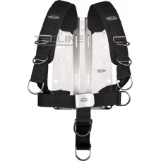 Tecline rustfri Bagplade 3mm med komfort harness 