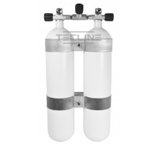 Flaskesæt Dobbelt 2 x 7L, 140 mm, 300 bar, Eurocylinder, wide distance
