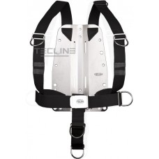 Tecline rustfri Bagplade 3mm med justerbar harness